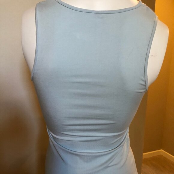 Nordstrom Intimates Sleeveless V Neck Modal SpandexTank Top Soft Green Sz M - Picture 3 of 4